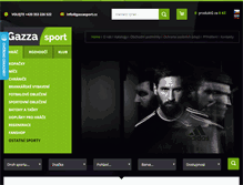 Tablet Screenshot of gazzasport.cz